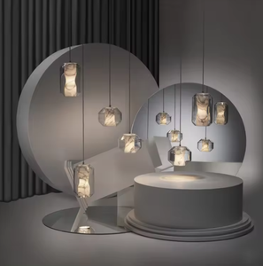 Zeal Lighting Diseño moderno Lámpara colgante de vidrio gris Venta caliente Techo alto Comedor Interruptor colgante Bombilla LED 3000K AC - Product Image 6