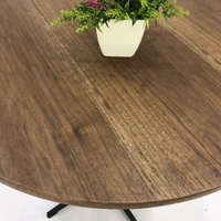 Kd design français maison salon table de chevet moderne en mdf avec revêtement noir allié jambe