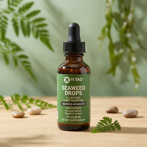 Gouttes d'algues 60 ml, liquide oral, concentré de superaliments végétaux entièrement naturels, soutient la santé immunitaire et digestive, complément alimentaire - Product Image 1