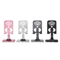 Support de téléphone en alliage d'aluminium en gros, rotatif à 360 degrés, pliable, réglable, pour bureau, ordinateur portable et tablette, avec logo personnalisé OEM