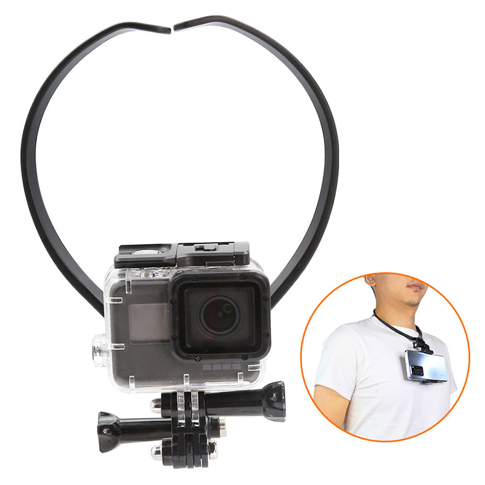 Hongdak Hand Free Lazy Neck Phone Stand Holder Wearable Phone Mount Bracket for Go Pro Xiaomi Yi 4K Action Camera Accessory