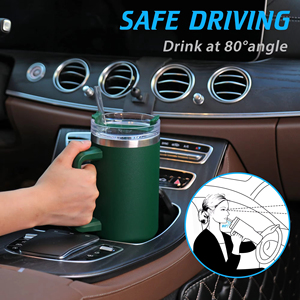 Bán buôn 40oz stane travelery cup cách điện thép không gỉ 40oz Tumbler với xử lý và rơm - Product Image 5