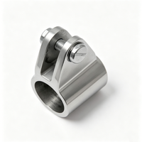 Glissière de fixation pour bimini en acier inoxydable marin 316 pour tube rond de 7/8 pouces