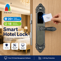 Cerradura Digital Inteligente para Puerta de Hotel PRND, Diseño Clásico en Aleación de Zinc, Resistente al Agua y Antirrobo, Sistema de Tarjeta Inteligente