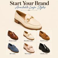 Chaussure Penny Loafer Tendance pour le Bureau, Mocassin Plat Ouvert à Enfiler, Chaussure Habillée pour Femme, Chaussure Formelle, Chaussure Scolaire pour Fille, Chaussure Personnalisée pour le Quotidien