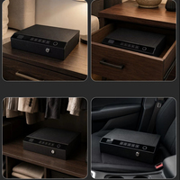 Coffre-fort biométrique pour arme à feu à ouverture automatique, avec éclairage intégré et affichage LED, accès rapide pour table de chevet, ODM