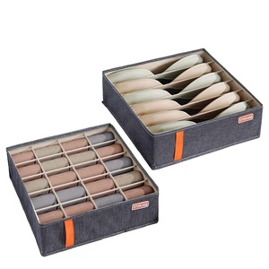 Foldable Bedroom Closet Cabinets <b>Wardrobe</b> Organizer with Clothes Drawers PP Board Underwear and Bra Storage Box - Product Image 1