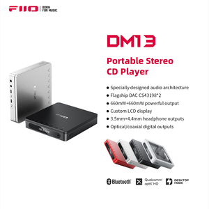 FiiO DM13 Reproductor de <span class=keywords><strong>CD</strong></span> Estéreo Portátil multifuncional con batería de larga duración, admite rasgado USB, óptico/coaxial/3,5mm/4,4mm - Product Image 2
