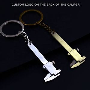 Portable Mini Vernier Caliper <b>Key</b> <b>Ring</b> Alloy Calipers Measurement Gauge Slide Zinc Alloy Car <b>Key</b> Chain Handbag Ornament Ruler - Product Image 3