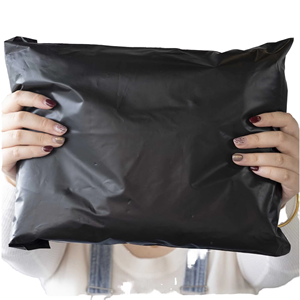 Biodegradable Matte Black Poly Mailer Clothing Packaging Mailing Bag Customized Logo Plastic Shipping Bags for Small Business - Product Image 1
