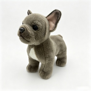 Peluche réaliste de bouledogue français sur mesure, haute qualité, gris, jouet en peluche pour chiot, vente en gros, cadeau - Product Image 3