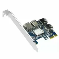 PCIE zu PCI-E Adapter 1 Drehen Sie 4 PCI-Express-Steckplatz 1x zu 16x USB3.0 Mining Special Riser Card PCI e Converter