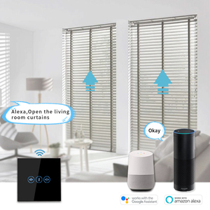 בינגואלק טויה בית חכם מתג וילון WiFi זכוכית מחוסמת תריסי מגע מתג רולר מתג תריס WiFi ממונע חשמלי - Product Image 6