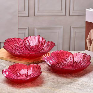 Plato de Cristal con Diseño Floral Europeo para Frutas, Dulces y Aperitivos, Color Blanco Perla, de Alta Calidad - Product Image 5