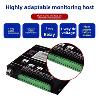 Système de surveillance de l'environnement de salle informatique avec passerelle RTU 4G industrielle, détecteur de fumée, température et humidité, alarme SMS RS485