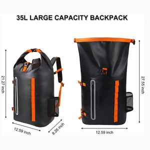 Bolsa Seca Impermeable Flotante para Exteriores con Costuras Soldadas de Alta Frecuencia y Correas Ajustables para Senderismo, Natación en Ríos y Viajes - Product Image 4