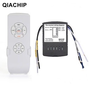 FLC06-110V /220V Mini Quạt trần đèn điều khiển từ xa Kit <span class=keywords><strong>RF</strong></span> công tắc điều chỉnh tốc độ gió Transmitter Receiver - Product Image 1