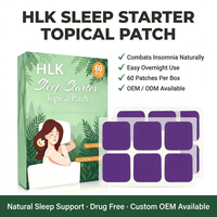 HLK Patch Sommeil Extra Fort à Base de Plantes Lavande Camomille Non-Causant Dépendance Patch de Sommeil Nocturne