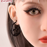 Evorte 10PC Classic Flower Ear Hangers Gauges Stainless Steel Magnetic Ear Weights Expander Ear Tunnels Plugs Jewelry