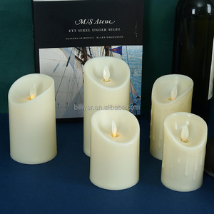 Columpio sin llama LED <span class=keywords><strong>vela</strong></span> electrónica luz Pilar LED velas parpadeantes para el hogar regalos compromiso boda cena Decoración - Product Image 2