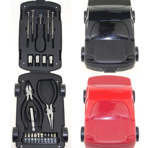 Juego de Herramientas Manuales Automotrices Ecológicas de Acero con Forma de Coche 22 en 1 con Estuche Rígido, Juego de Regalo Promocional OEM - Product Image 1