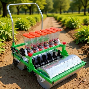Semoir multifonctionnel à 6 rangs, espacement de 15 cm, machine de plantation agricole pour blé, riz, sésame, légumes, herbes, graines d'herbe - Product Image 1