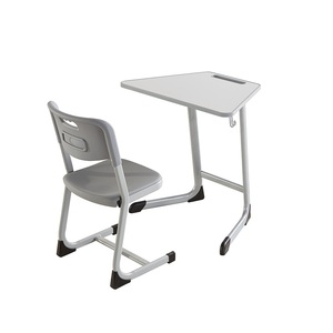 Colorful Modern American School Office Furniture Classroom Student <b>Study</b> Trapezoidal Desk and <b>Chair</b> Set PT-300T Trapezoidal Desk - Product Image 4
