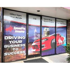 <span class=keywords><strong>Autocollant</strong></span> opaque pour vitrine de magasin, <span class=keywords><strong>autocollant</strong></span> en vinyle amovible de taille personnalisée pour la publicité en magasin - Product Image 1