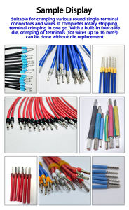 آلة العقص المؤازرة الطرفية الأنبوبية شبه الآلية المعزولة مسبقًا ، معدات تصنيع كابلات 16sqmm - Product Image 5