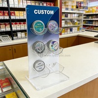 Support d'affichage de comptoir en acrylique personnalisé, présentoir de vente au détail OEM, impression de logo, présentoir de produits de beauté