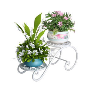 Wrought Iron Plant Stand Freestanding Irregular Shape Indoor Outdoor Flower Pot Display Rack Living Room Balcony Decor - Product Image 5