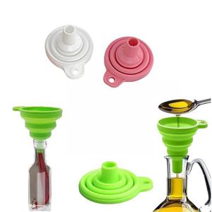 กรวยซิลิโคนแบบพับได้อุปกรณ์ครัวสำหรับใช้ในบ้านแบบนิ่มทำความสะอาดง่าย - Product Image 6