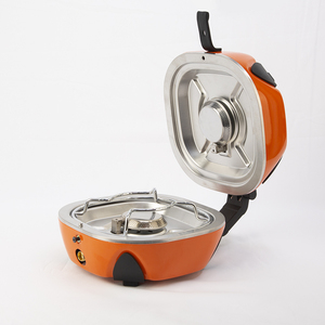 Fornello portatile a Gas a doppio bruciatore per campeggio all'aperto famiglia picnic di viaggio cucina di qualità pentole - Product Image 4