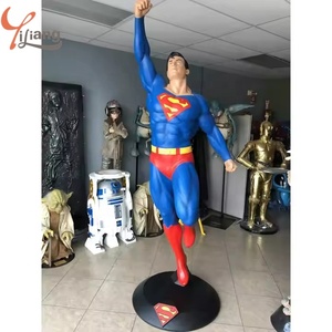 Escultura de Superhéroe a Medida a Gran Escala, Figura de Acción de Resina y Fibra de Vidrio de Tamaño Real, Superhéroe Clásico de Anime - Product Image 6