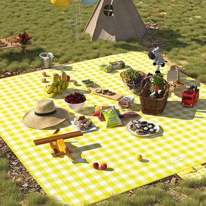 Tapis de sol de camping extérieur, matelas de couchage, tapis de pique-nique ultrasonique, couverture de plage imperméable épaissie, tapis de tente de camping pour prairie - Product Image 3