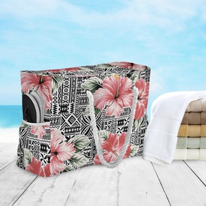 กระเป๋าถือสะพายไหล่ลายดอกลีลาวดีฮาวายสำหรับผู้หญิง - Product Image 5