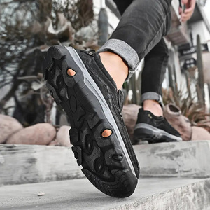 Zapatillas Casuales de Negocios para <span class=keywords><strong>Hombre</strong></span> con Cordones Delanteros, Transpirables, Cómodas, para Escalar al Aire Libre - Product Image 6