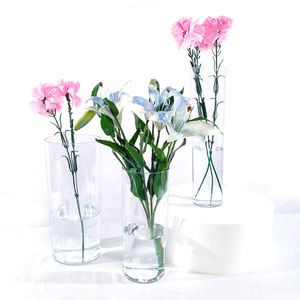 Tondo meilleur prix clair transparent acrylique en plastique vase à fleurs pour la décoration intérieure réveiller seau à fleurs - Product Image 1