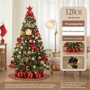 ต้นคริสต์มาสพลาสติกคุณภาพสูง ดีไซน์หรูหรา สไตล์ไลท์อินส์ พร้อมของตกแต่ง สำหรับใช้ในบ้านและห้างสรรพสินค้า - Product Image 6