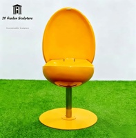 Chaise de fleur de rose de tulipe créative en fibre de verre chaise de repos de barre de magasin de boissons de pastèque de fraise extérieure