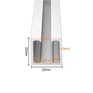 Rail de porte coulissante Jingteng en alliage d'aluminium épaissi, capacité de charge de 200 kg, design moderne et simple - Product Image 2