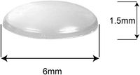 Tampons de protection pour tiroirs 6mm*2mm - Petits tampons de porte autocollants en caoutchouc transparent, pieds en caoutchouc minuscules, Bumpons de 1/4 " de diamètre x 1/16 " d'épaisseur