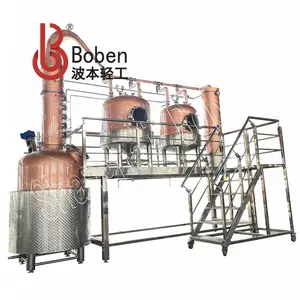 Equipamento de destilaria de rum Boben pote de cobre ainda aparelho de destilação de álcool de alta qualidade