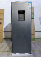 Réfrigérateur compact à porte simple avec refroidissement direct, congélateur tout-en-un, stockage zoné, station de boissons, mini-bar