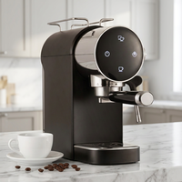 Machine à expresso tactile pour la maison avec fonction pré-infusion, 15 bars, semi-automatique, pour les amateurs de café et l'apprentissage du latte