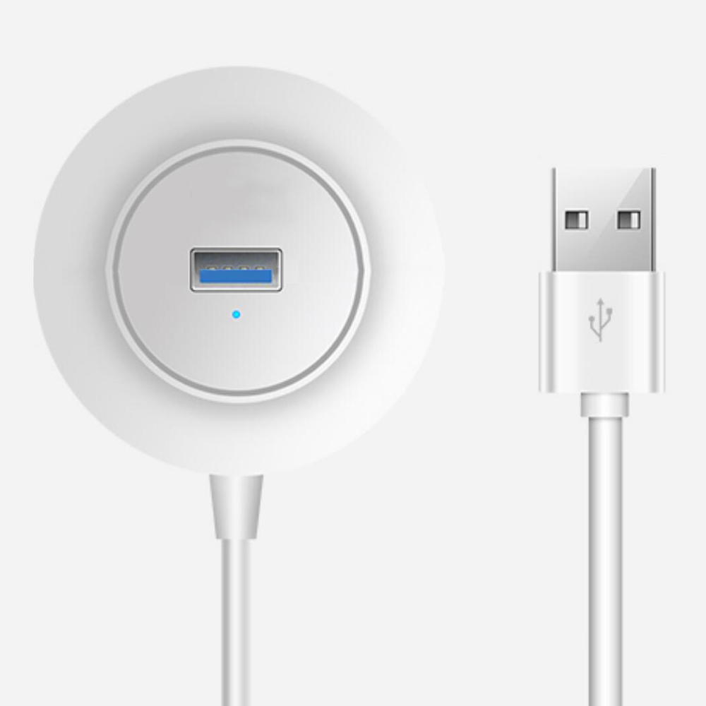 USB к USB 2,0, 4 порта USB 3,0 Ультра-мини концентратор, портативный концентратор данных с длинным кабелем 0,25 м/1 м/1,5 м/2 м для мобильного жесткого диска для OS X