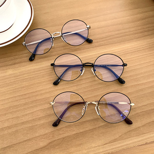 Monturas de Gafas Redondas Qianai, Montura Completa, Lentes con Protección UV y Anti Luz Azul, Diseño Ovalado Unisex S4 3037 - Product Image 5