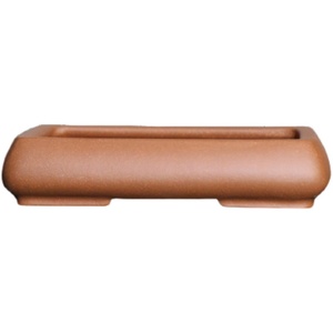 Rectangular Purple <b>Clay</b> Bonsai <b>Pot</b> Shallow Tapered Rim Desktop Planters - Product Image 5