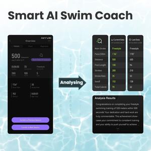 <span class=keywords><strong>Gafas</strong></span> de Natación <span class=keywords><strong>Inteligentes</strong></span> AR Profesionales para Adultos, <span class=keywords><strong>Gafas</strong></span> de Competición con Pantalla de Datos, Antivaho, Impermeables y con Protección UV - Product Image 5