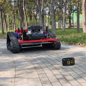 DQG CE EPA nuevo diseño Control remoto Robot Crawler cortacésped multiusos Rc cortacésped para jardín